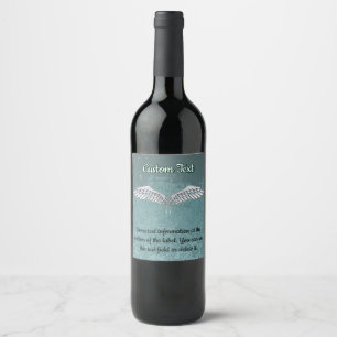 Blue-Gray Wings Wine Label