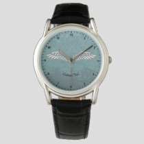 Blue-gray Wings Wristwatch