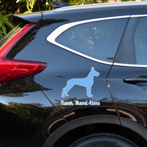 Blue Great Dane Dog Car Decal Vinyl Sticker