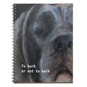 Blue Great Dane Face Notebook