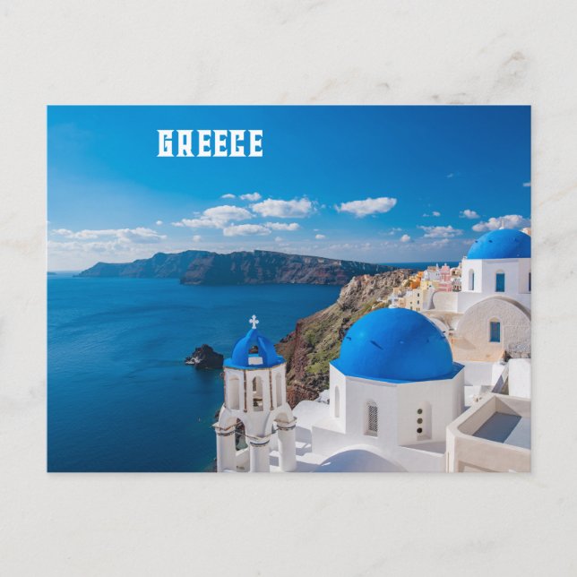 Blue Greece Postcard (Front)