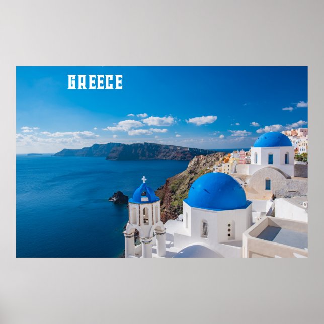 Blue Greece Poster (Front)