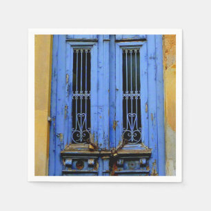 Blue greek door napkins. napkins