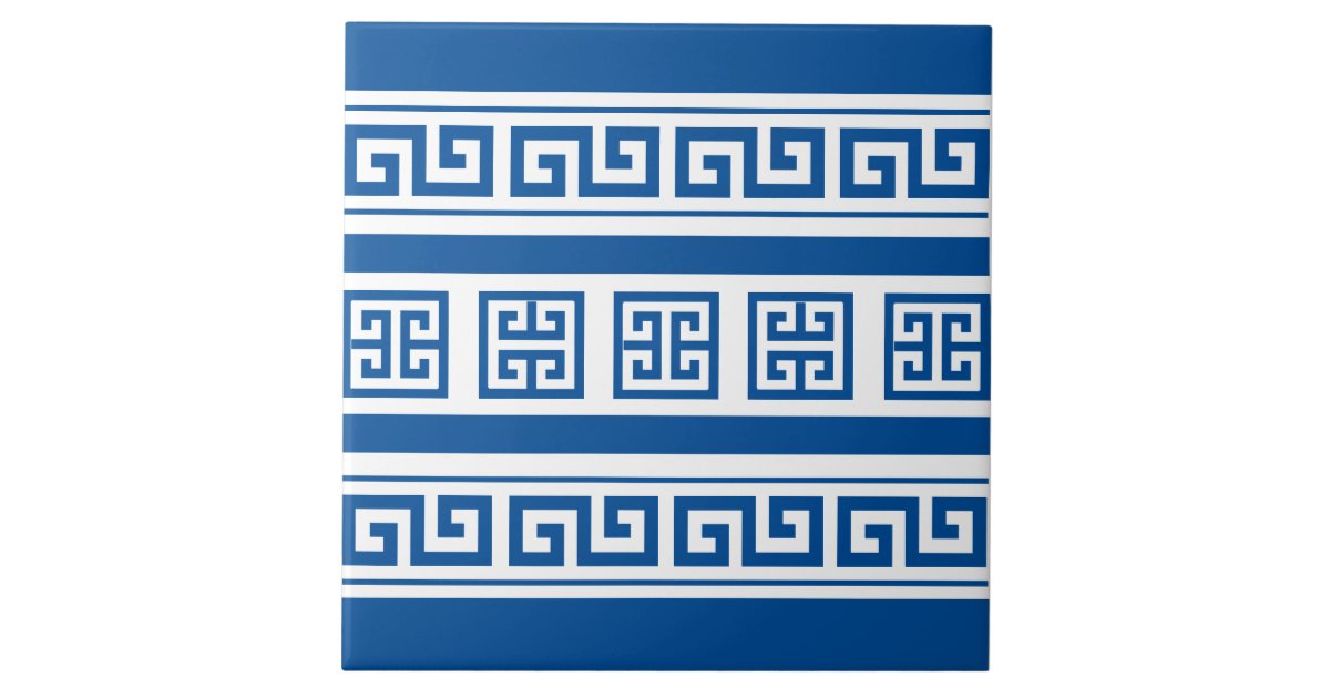blue greek border