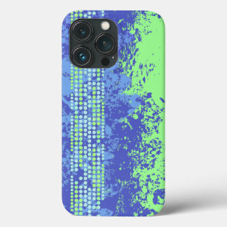 Blue green abstract surf beach iphone case