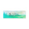 Blue green abstract watercolor mini business card