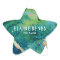 Blue Green and Gold Splatter Business card