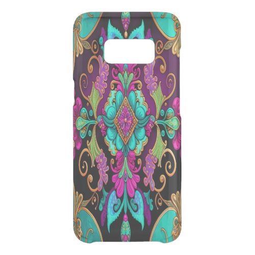 Blue Green and Pink Jacobean  Uncommon Samsung Galaxy S8 Case