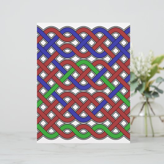 Blue, Green and Red Celtic Knots (Standing Front)