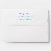 Blue, Green, and White A7 Envelope (Back (Top Flap))