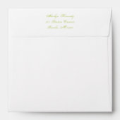 Blue, Green, and White Square Envelope (Back (Top Flap))