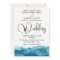 Blue Green Aqua Watercolor Modern Wedding 3b