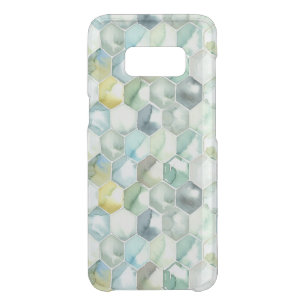 Blue & Green Aquarelle Honycomb Pattern Uncommon Samsung Galaxy S8 Case