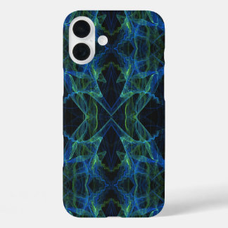 Blue, Green & Black Fractal -adjusts to all cases