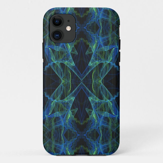 Blue, Green & Black iPhone 5 Custom Case-Mate ID Case (Back)