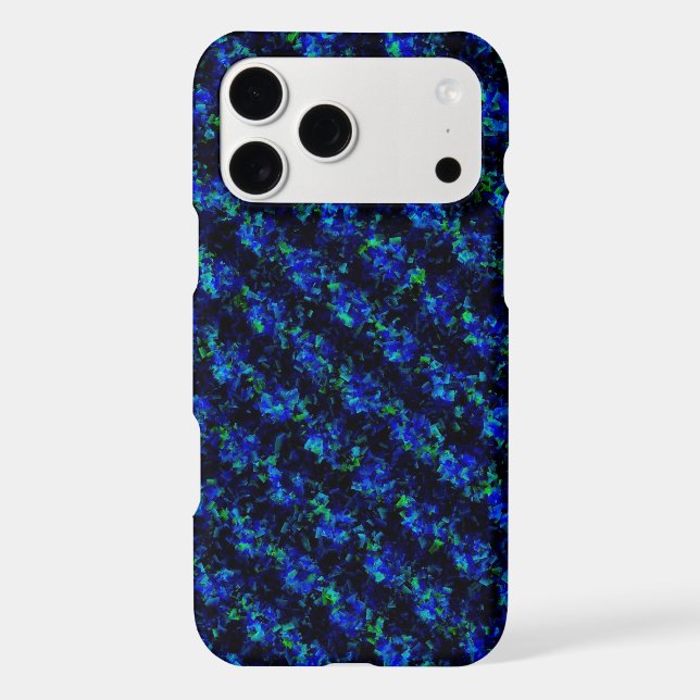 Blue Green Broken Glass Pattern Case-Mate iPhone Case (Back)
