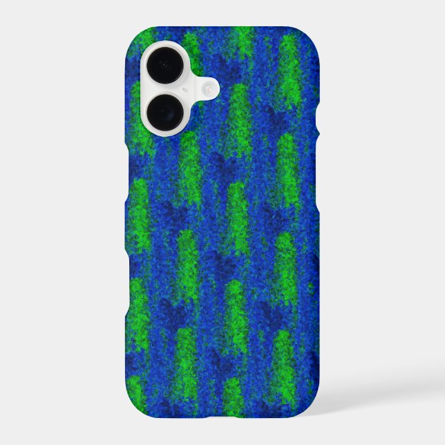 Blue Green Broken Glass Pattern Iphone Case (Back)