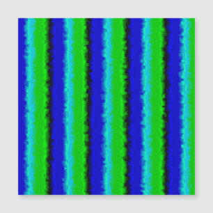 Blue Green Broken Glass Stripes