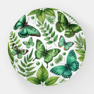 Blue-Green Butterflies Paperweight