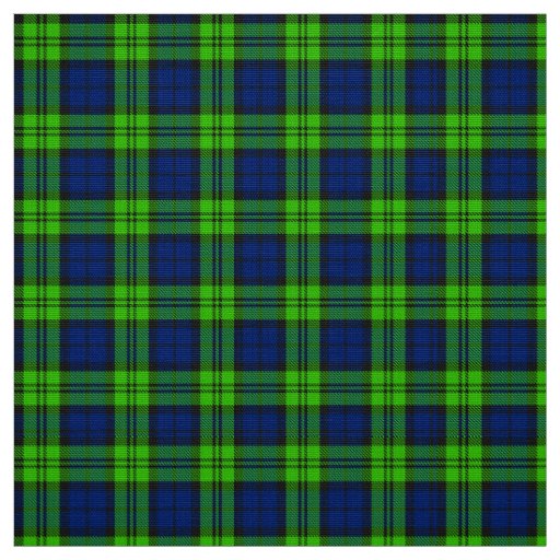 Blue Green Campbell Abercrombie Blackwatch Plaid Fabric