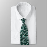 Blue Green Celtic Knot Irish Tie at Zazzle