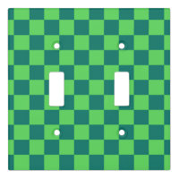 Blue Green Checkered Gingham Pattern