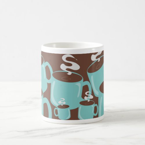 Blue Green Coffee Chaos Cup Party Pattern