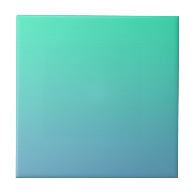 Blue Green Color Ceramic Tile (Front)