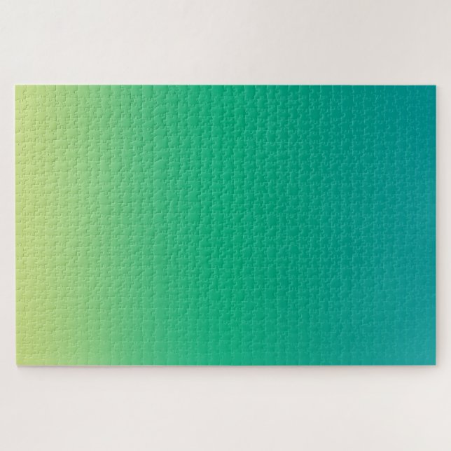 Blue Green Color Gradient Jigsaw Puzzle (Horizontal)