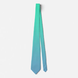 Blue Green Color Neck Tie