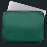 Blue-green (color wheel) Deep Sea Green  Laptop Sleeve<br><div class="desc">Blue-green (color wheel) Deep Sea Green</div>