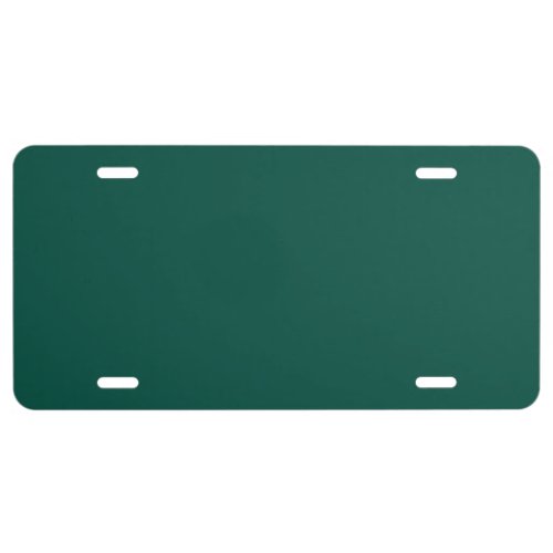 Blue_green color wheel Deep Sea Green  License Plate