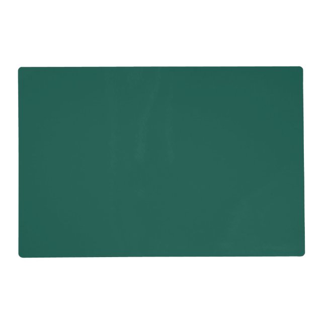 Blue-green (color wheel) Deep Sea Green  Placemat (Front)