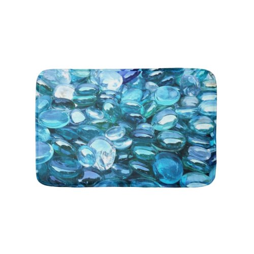 Blue Green Crystal Design Bath Mat