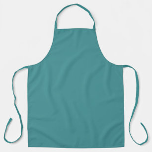 Blue Green Denim Smokey Topaz Solid Color Apron