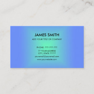 Blue Green Diamond Gradient Customizable Enclosure Card
