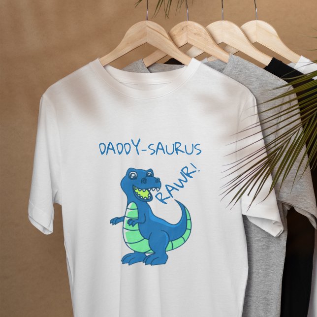 Blue Green Dinosaur Birthday Daddy of Birthday Boy T-Shirt (Blue Green Dinosaur Birthday Daddy of Birthday Boy T-Shirt)