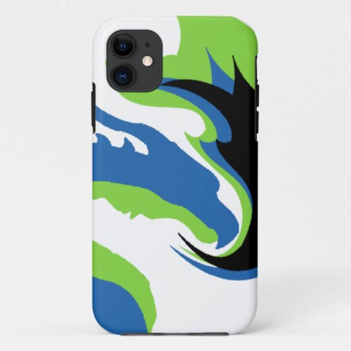 Blue Green Dragon iPhone 11 Case