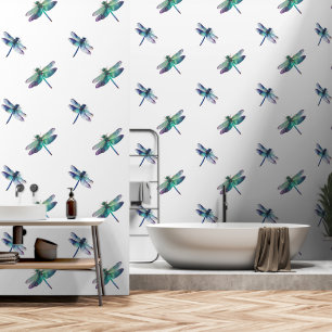 Blue Green Dragonflies Wallpaper