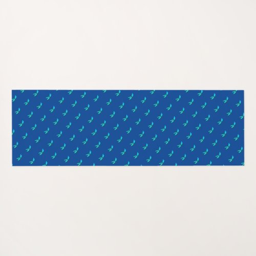 Blue  green Dragonfly Double Sided Yoga Mat