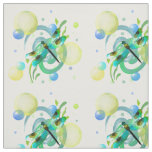 Blue Green Dragonfly Fabric