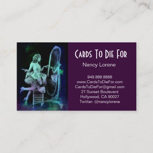 Customizable Blue Green Dream - Alicia Business Cards