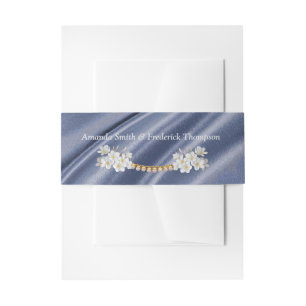 Blue,Green,Gold,ivory Silk & Pearls Belly Band