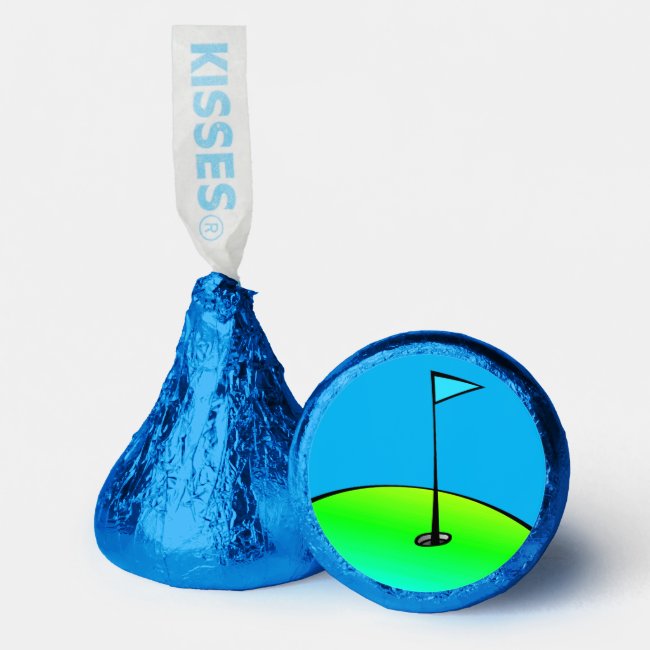 Blue Green Golf Design Sports Hershey®'s Kisses®