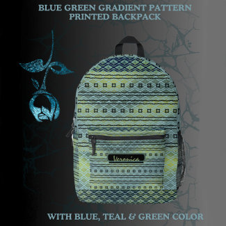 Blue Green Gradient Pattern  