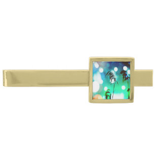 Blue Green Grass Sparkle Tie Bar