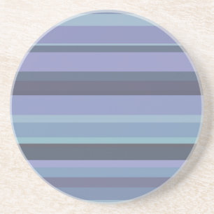 blue-green horizontal stripes drink coaster