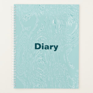 Blue Green Ice Diary Spiral Notebook