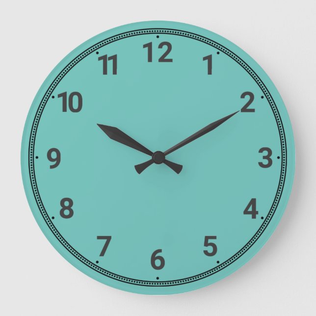 Blue-green  large clock (Front)
