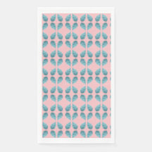 Blue Green Leaf - Botanical Pattern